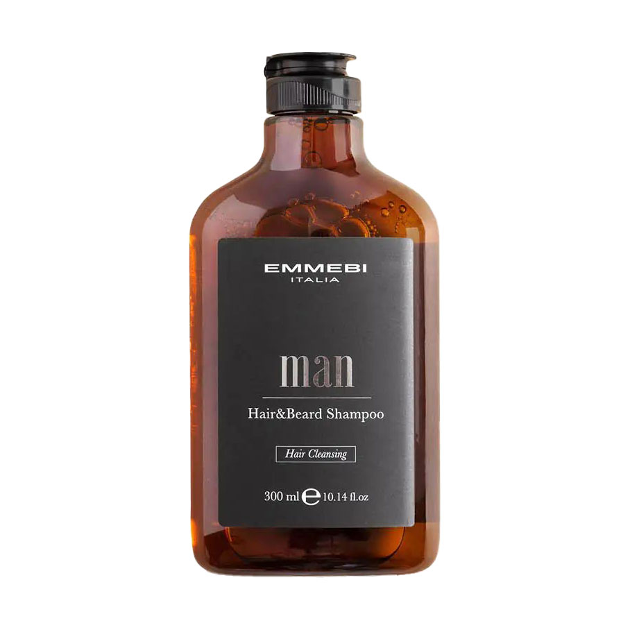 Шампунь для волосся і бороди Emmebi Italia Man Hair &amp; Beard Shampoo, 300 мл