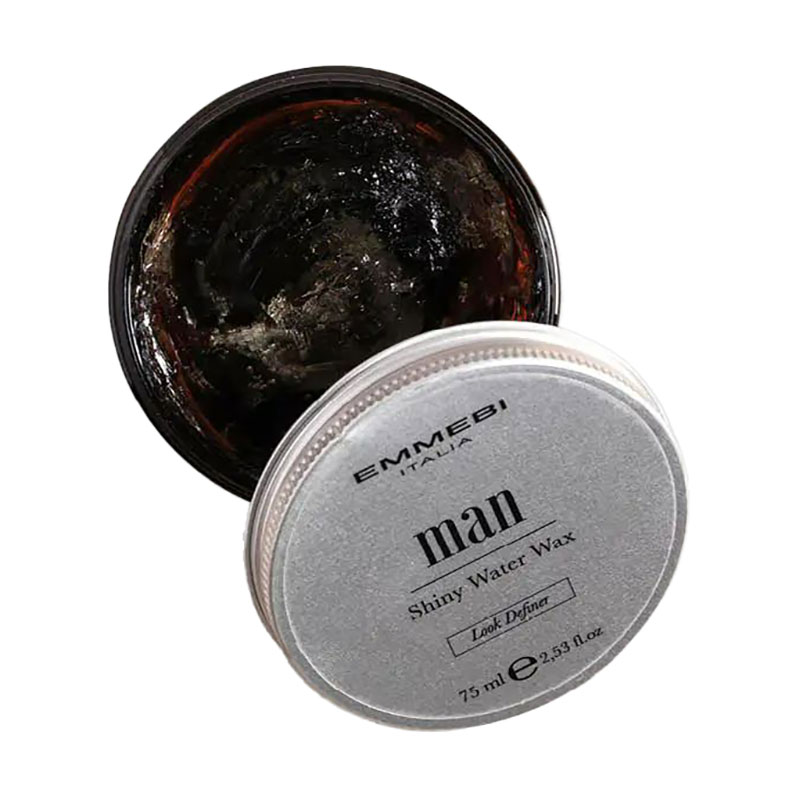 Віск для волосся та бороди Emmebi Italia Man Shiny Water Wax з фіксацією, 75 мл